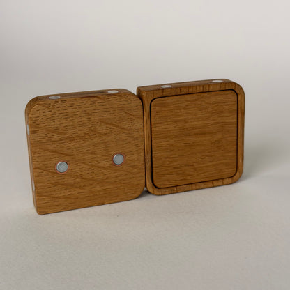 Story Starter Solid Oak Magnetic Frame with Tabletop Stand, Single Memory Module, Desk Display, Gift for Home
